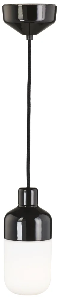 Ifö OHM PENDANT 100/215 Pendelarmatur 100 x 215 mm, E27 Svart klarglas - Bild 2