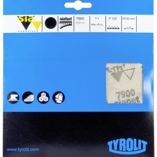 Tyrolit SIANET 7900 Slipnätsrondell 5-pack K120