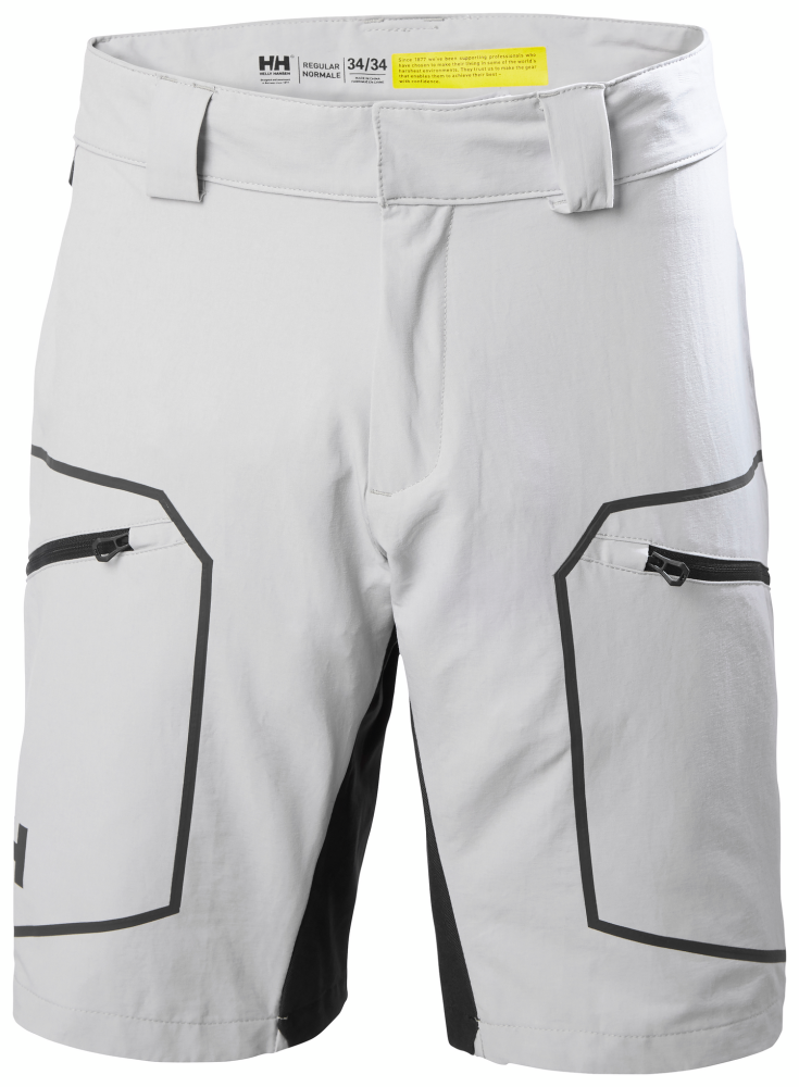 HP HELLY HANSEN RACING DECK SHORTS GREY 34
