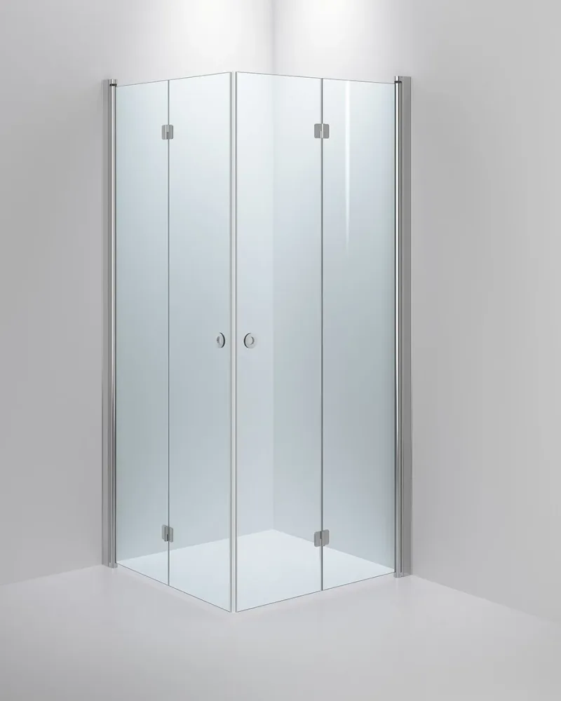 INR Linc Angel Flex Duschhörna blank klarglas 900x800 mm
