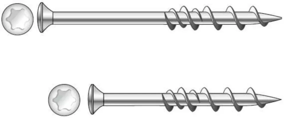 Dewalt DFM4230025 Skruv WallDog, 100-pack, FZB TX25, 6,5 x 50 mm, försänkt - Bild 2