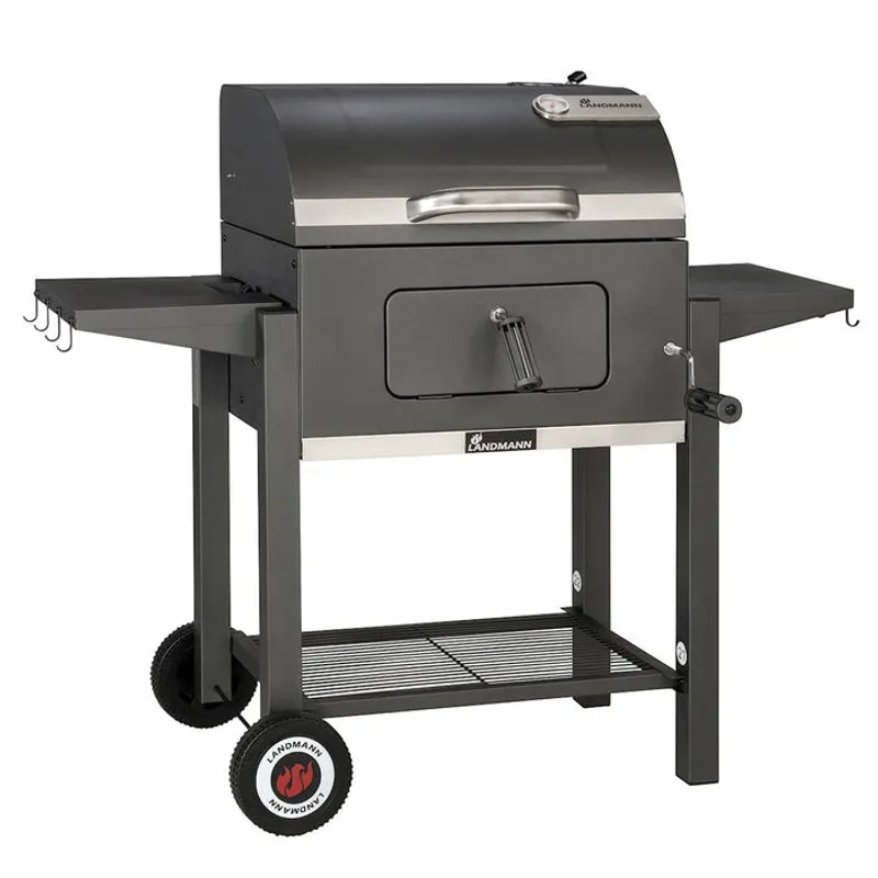 Landmann Tennessee Broiler kolgrillsvagn med gjutjärn och vev 57x42