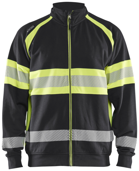 VARSELTRÖJA BLÅKLÄDER 3551 1158, SVART/VARSELGUL XL