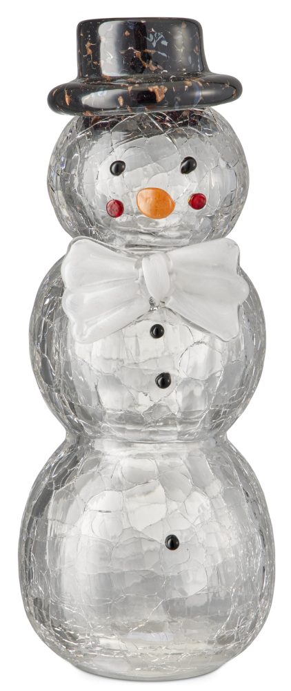 Snögubbe Prydnadsföremål, H 22 Ø 9 cm