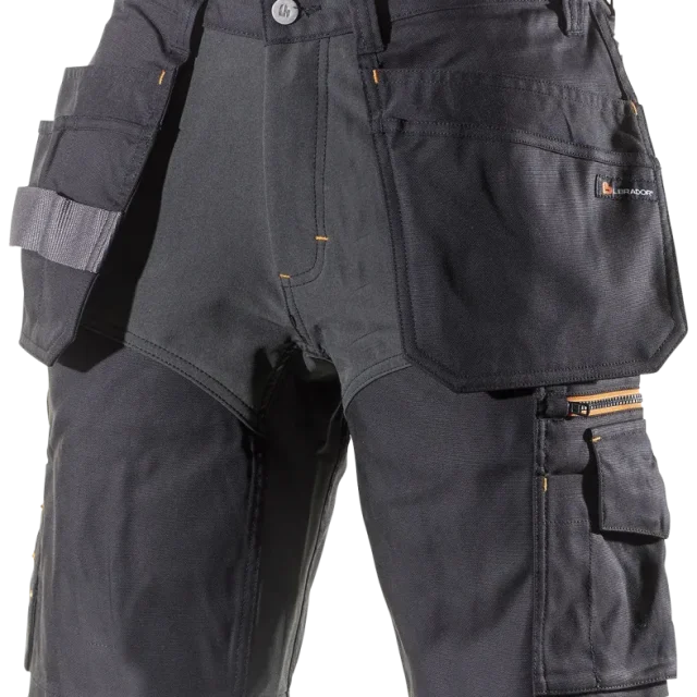 L.Brador 1495PB Arbetsshorts svart C44