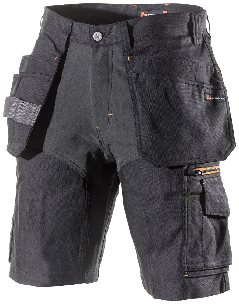 L.Brador 1495PB Arbetsshorts svart C44