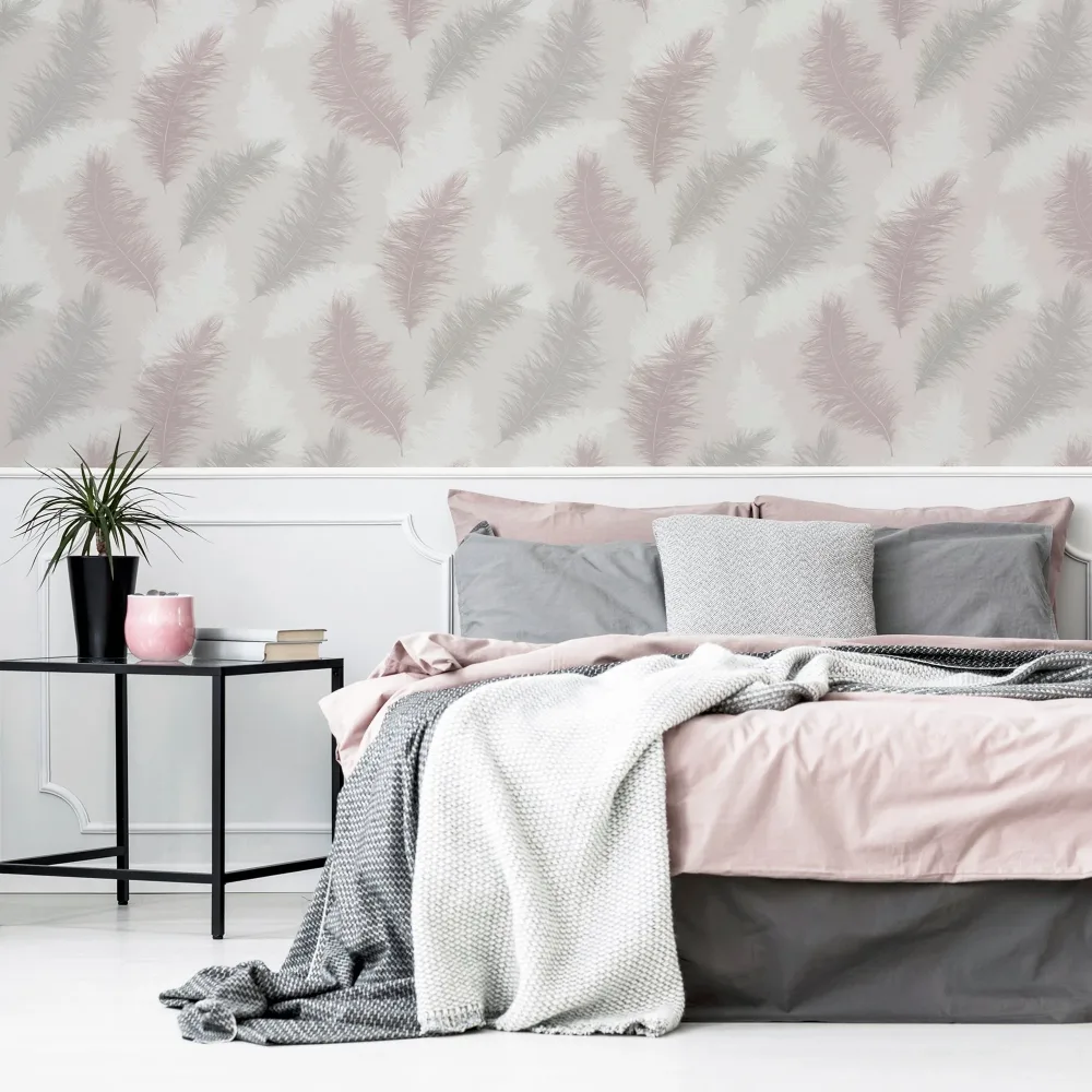 Arthouse Fantasia III 901706 Tapet Sussurro Blush Rosa/vit/metallic