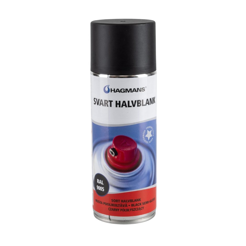 Kjøp Hagmans Dekkmaling halvblank svart, 400 ml