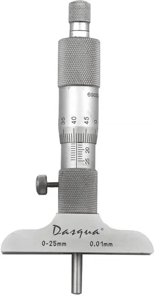 Dasqua 509501 Djupmikrometer slirkoppling, spindellåsning 0-50 mm - Bild 2