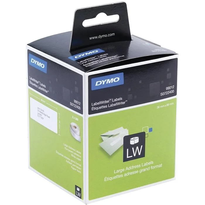 DYMO LW Adressetikett 36x89mm Vit