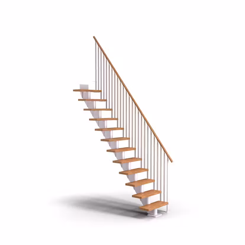Spartrappa Dolle Frankfurt Ek Oljad Rak Classic III Vit, LxB: 1980x790 mm