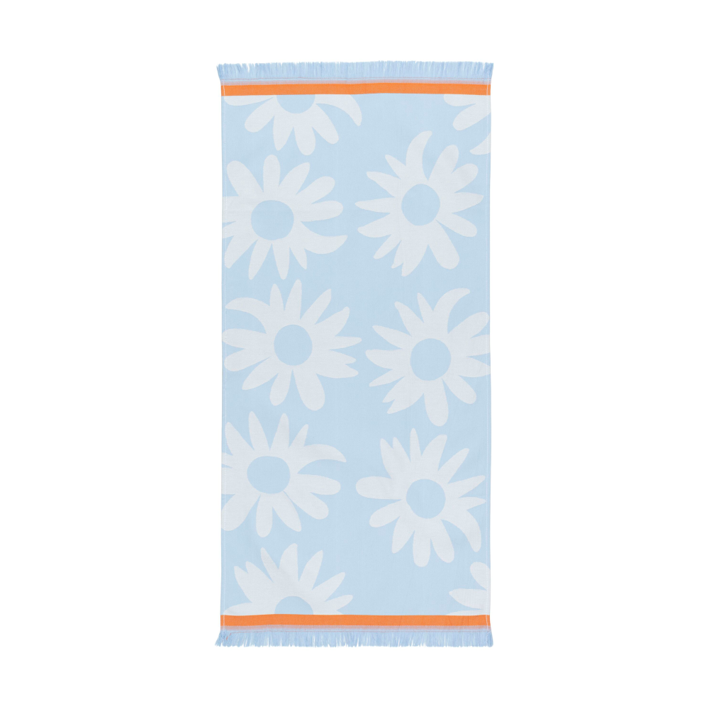 Rakastaa ei rakasta hamam handduk 45x92 cm, Orange-Off-white-light blue