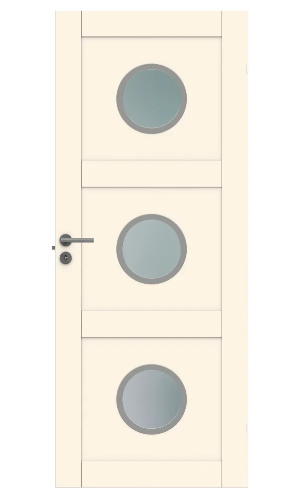 Swedoor Unique GWA 03L 330 Innerdörr vitpigmenterad ek 825x2040 mm
