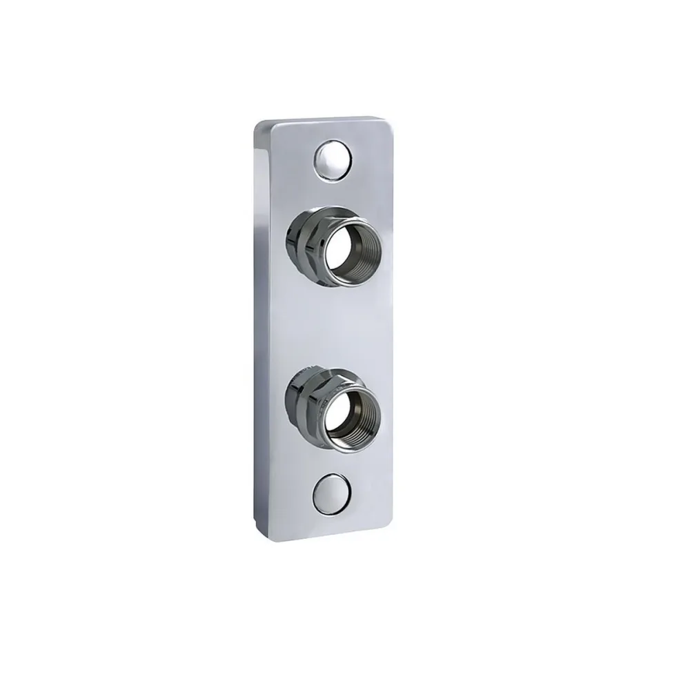 Väggbricka Designline Dubbel 60mm.G15 - Ø15 Pex Förkromad
