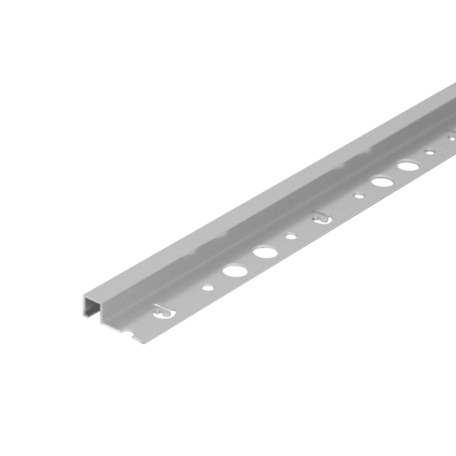 KAKELPROFIL D-PROFILE SILVER I METALL, REKTANGULÄR 10MM 250CM