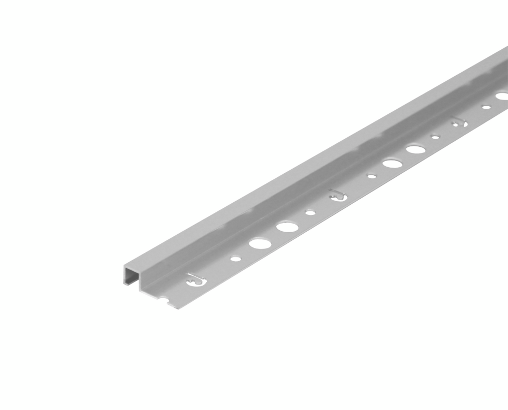 KAKELPROFIL D-PROFILE SILVER I METALL, REKTANGULÄR 10MM 250CM