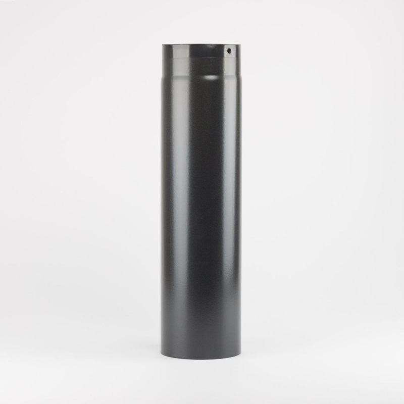 Emaljerat Rökrör För Kaminanslutning, Svart, 150x130mm