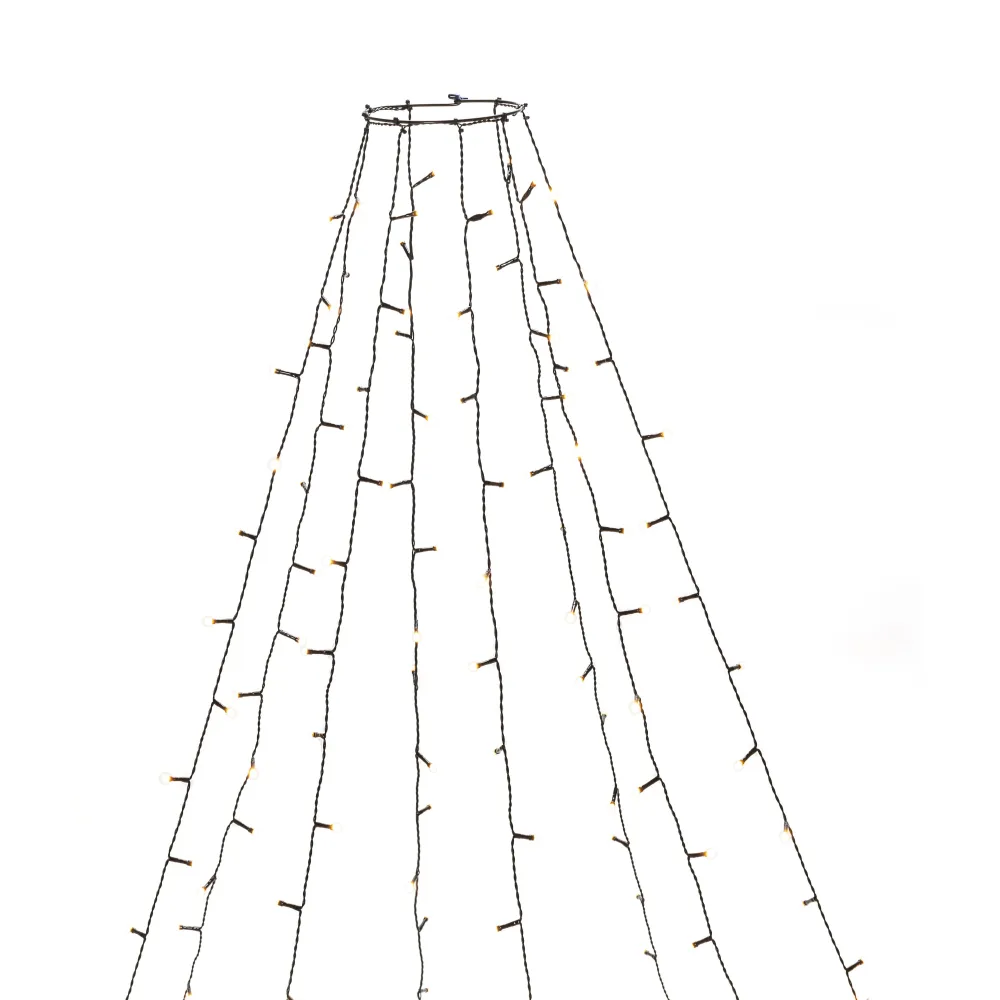 Konstsmide 6523-870 Julgransslinga frostad amber, LED, app, svart kabel 240 cm - Bild 2