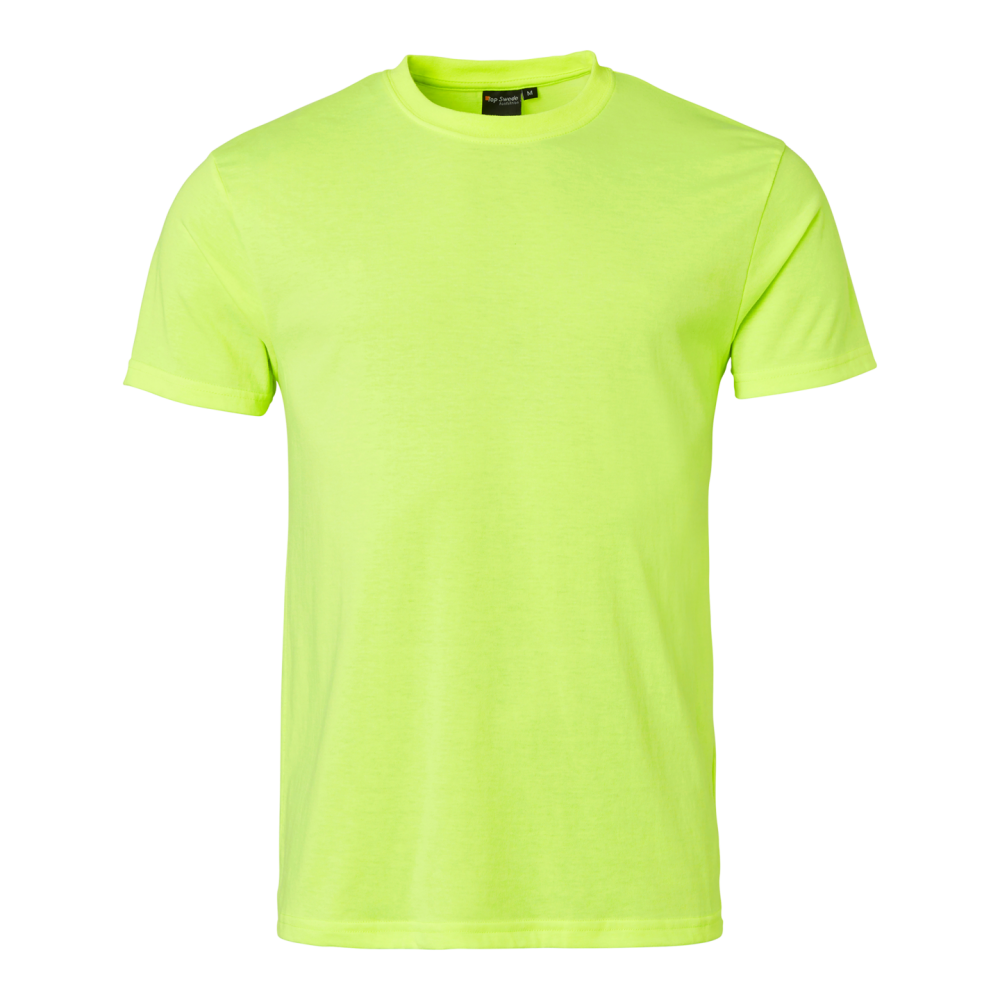 T-SHIRT TOP SWEDE BOMULL VARSELGUL M
