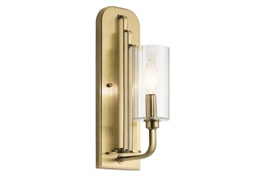 Vägglampa Kichler Kimrose Borstad naturlig mässing