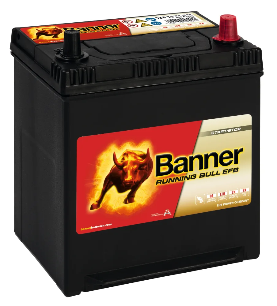 Banner Running Bull EFB 53815M Startbatteri 12V, 38 Ah