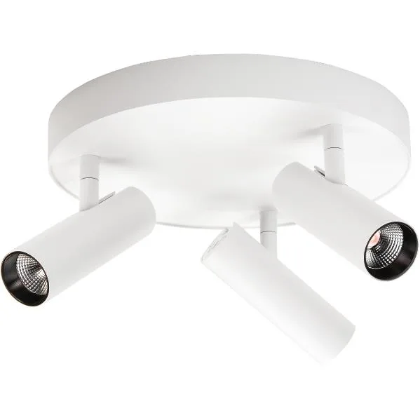 SG Armaturen Tube Micro Trio Takarmatur LED, 18W, 2700K Svart