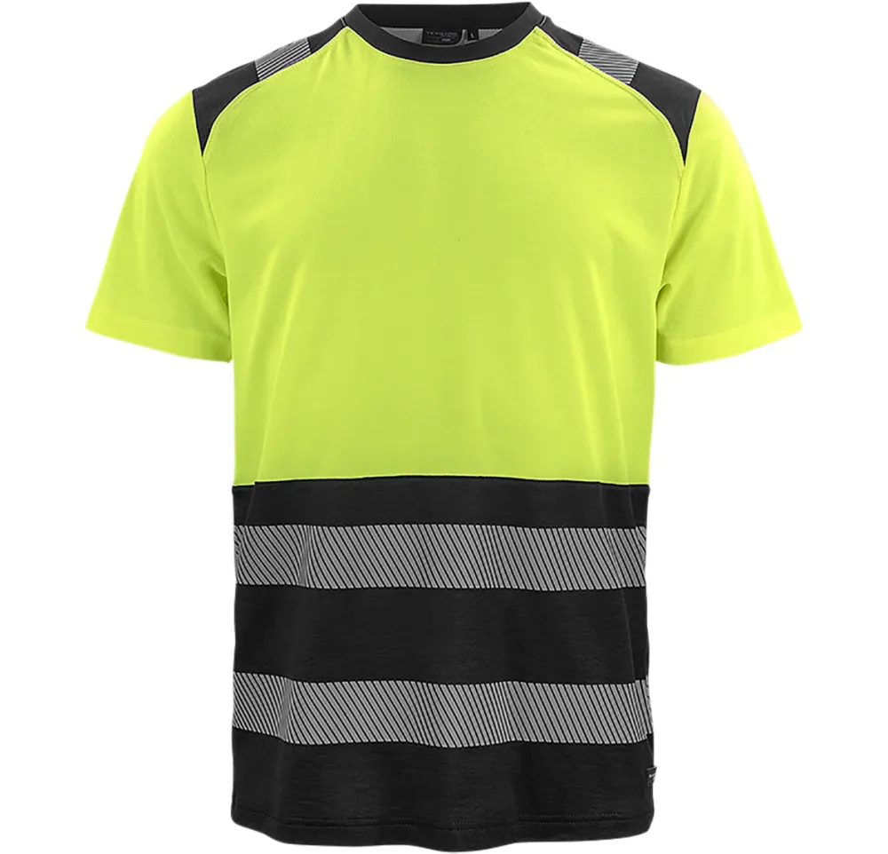 Texstar TS22 T-shirt gul/svart, klass 1 M
