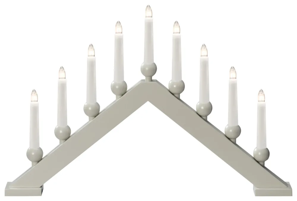 Konstsmide 3934-975 Adventsljusstake 9 ljus Beige