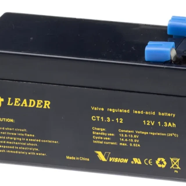Leader CTG2.3-12 Blybatteri Leader 12V 178x35x67 mm, 2,3Ah