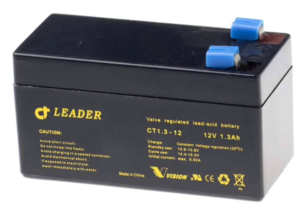 Leader CTG2.3-12 Blybatteri Leader 12V 178x35x67 mm, 2,3Ah
