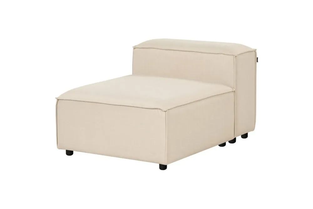 Sittsektion Ardal Beige, svart, Polyester