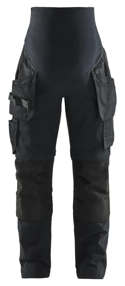 Blåkläder 710216421099XL Gravidbyxa vit, zip-off Vit