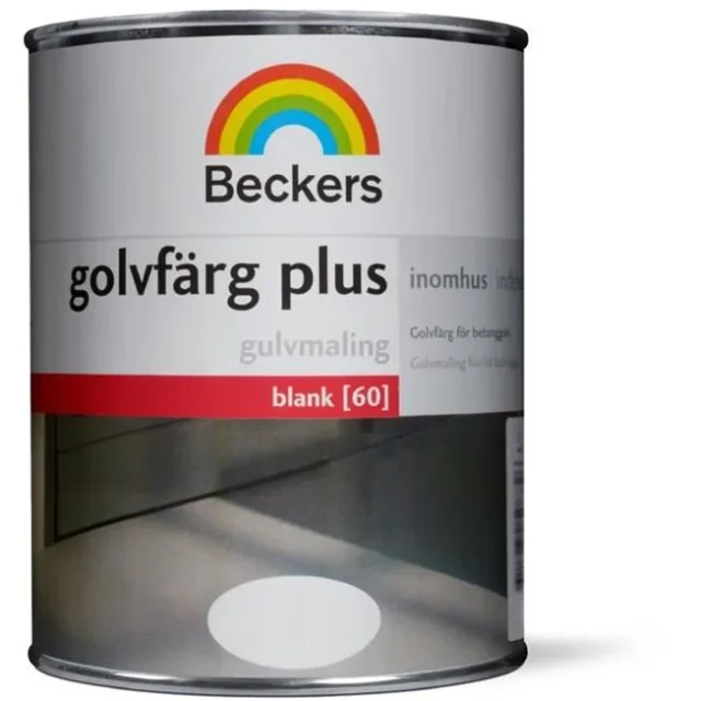 Beckers Plus Golvfärg blank Grå