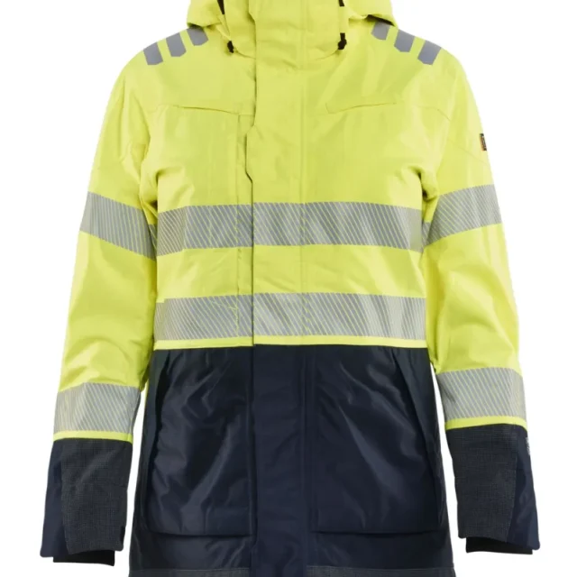 Blåkläder 444915323389XXXL Skaljacka varsel, gul/marinblå, flamskydd 3XL