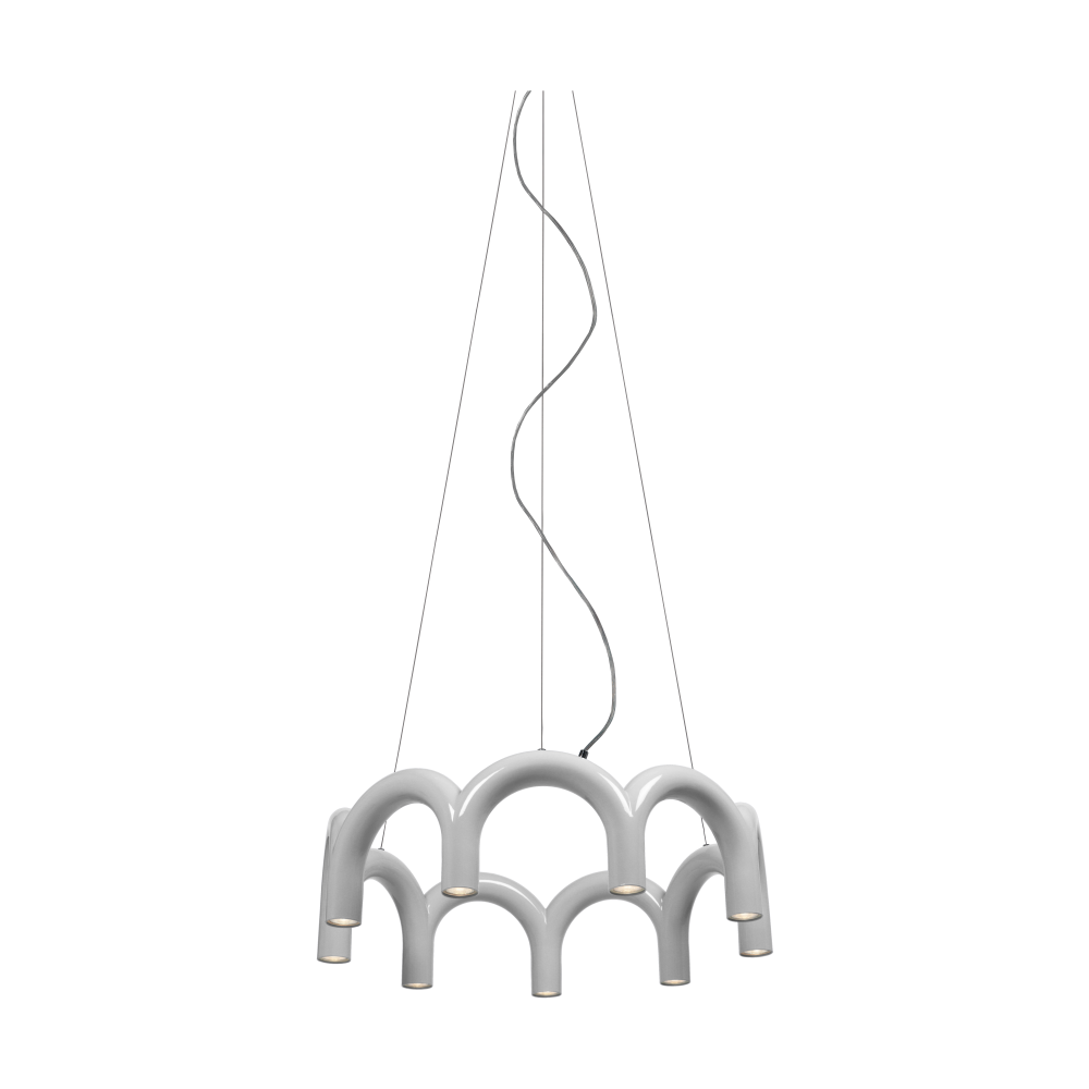 Arch circle pendel, White, Ø76 cm