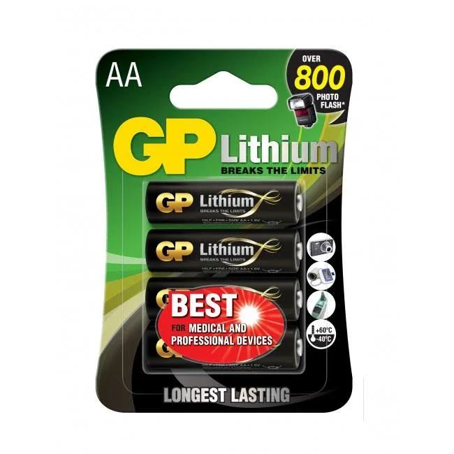 GP Batteries 15LF-2U4 Litiumbatteri 1.5V, 4-pack AA - Bild 2