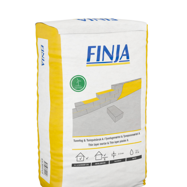 TUNNFOG & TUNNPUTSBRUK A FINJA 0-0,7MM 25KG