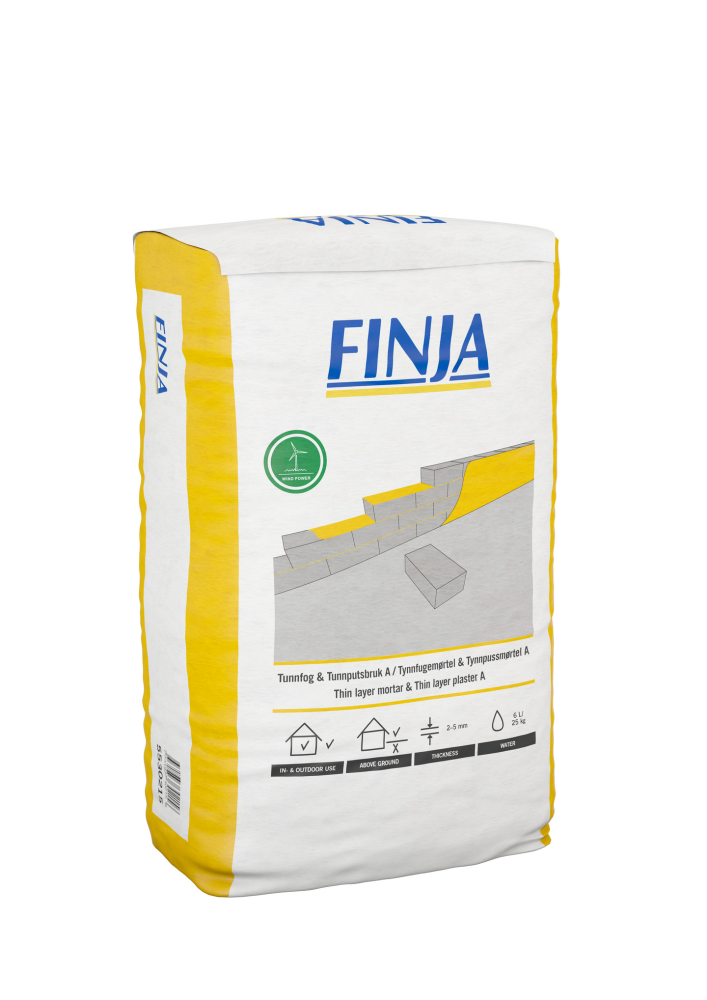 TUNNFOG & TUNNPUTSBRUK A FINJA 0-0,7MM 25KG