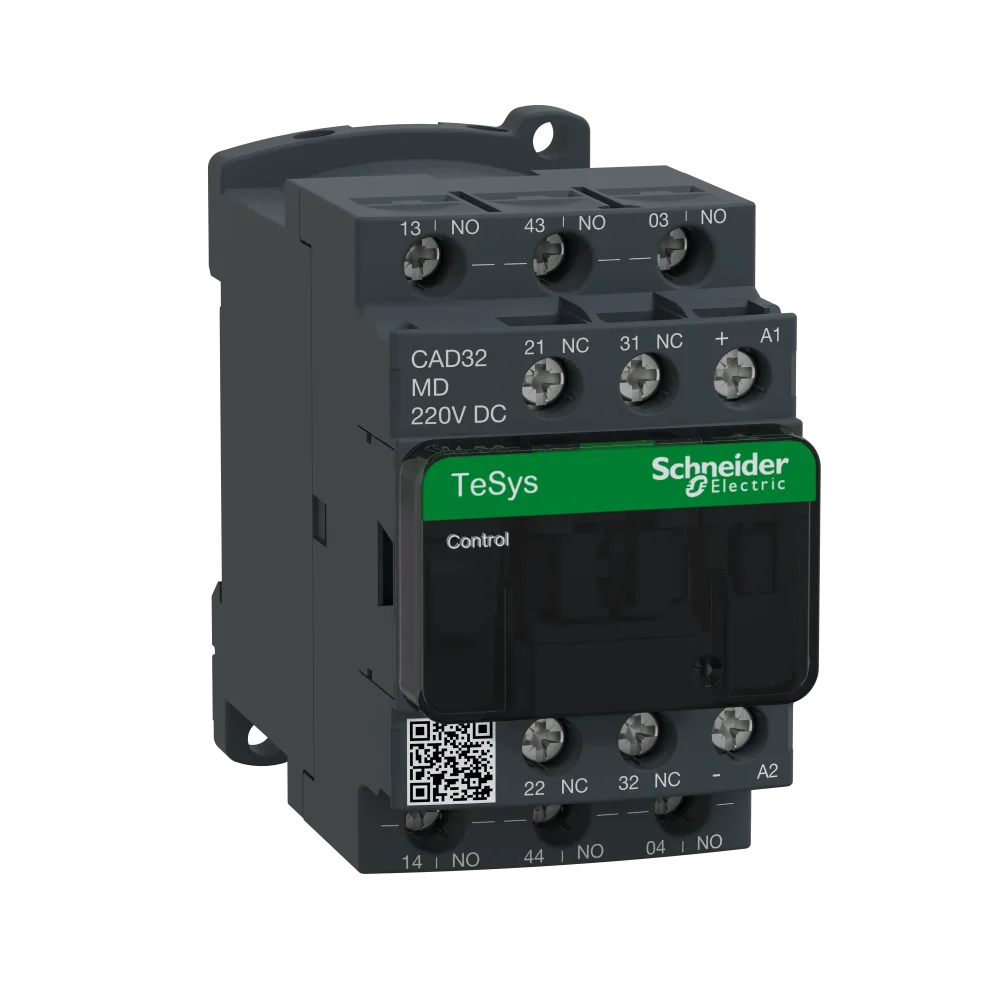 Schneider Electric CAD32MD Hjälprelä 2 Öp + 3 Sl, 220 VDC