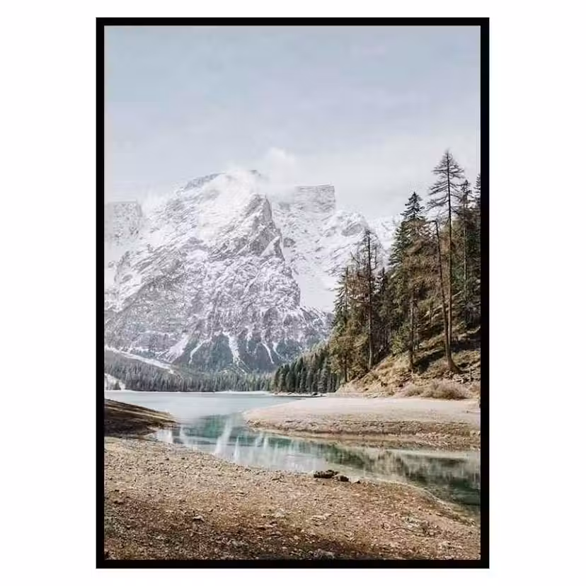 Poster Gallerix Lagi di Braies Italy Storlek: 30x40 cm