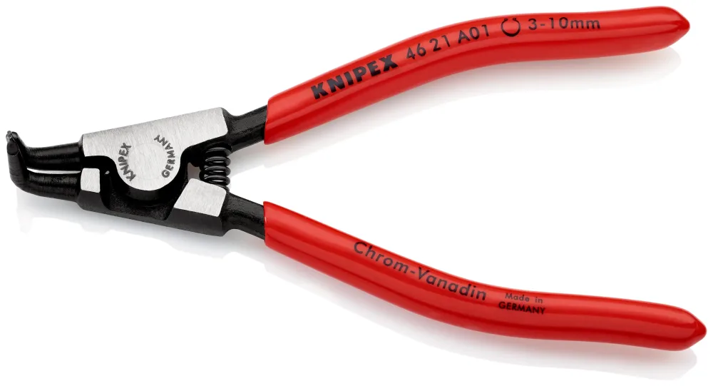 Knipex 46 21 A11 Spårringstång utvändig, böjd 10-25 mm