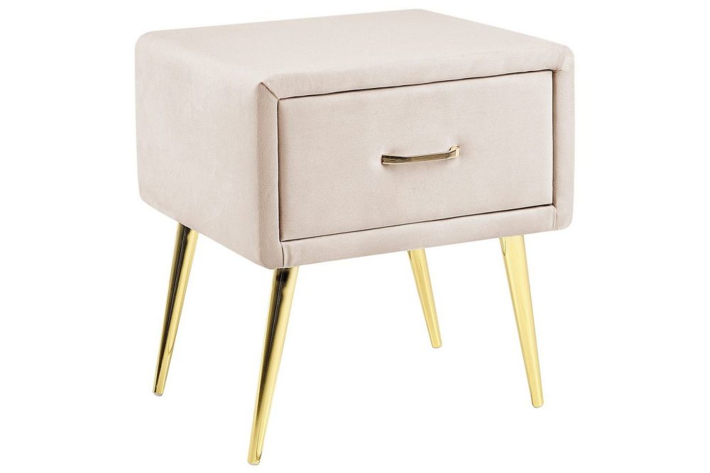 Sängbord Flayat Beige, guld, roséguld