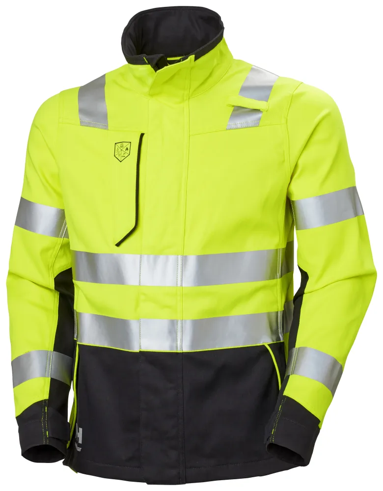 Helly Hansen Workwear Fyre 77249-369 Jacka varsel, gul/grå, flamskydd M - Bild 2