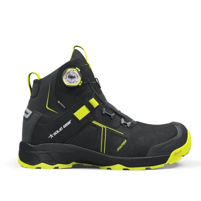 Solid Gear VAPOR 3 Skyddskänga svart/grön 42