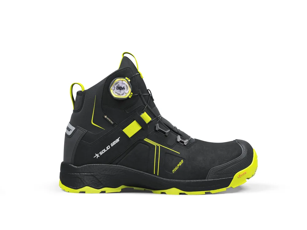 Solid Gear VAPOR 3 Skyddskänga svart/grön 42