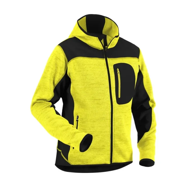 Blåkläder 4930211733994XL Jacka varselgul/svart, stickad Varselgul/Svart