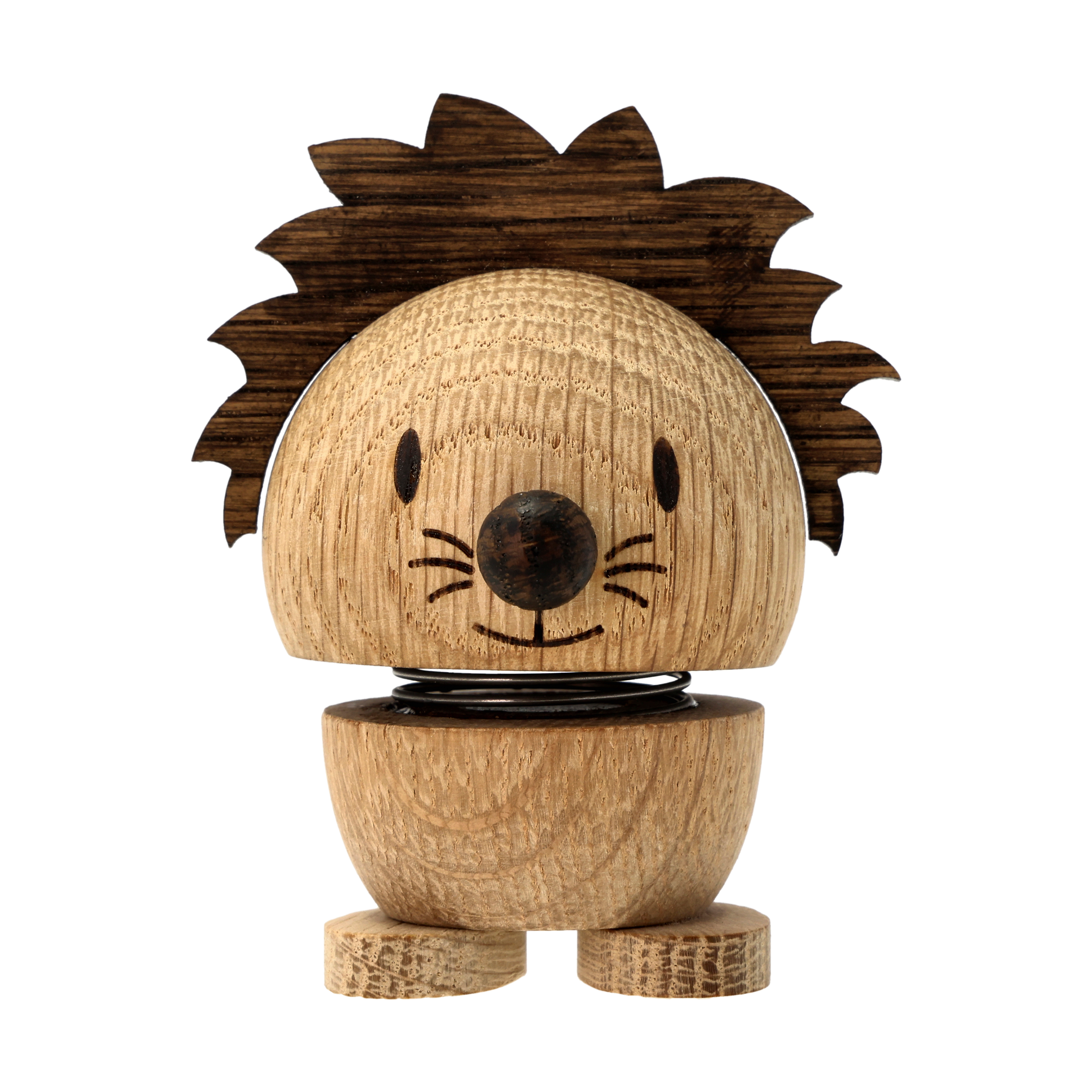 Hoptimist figur S, Lion, oak