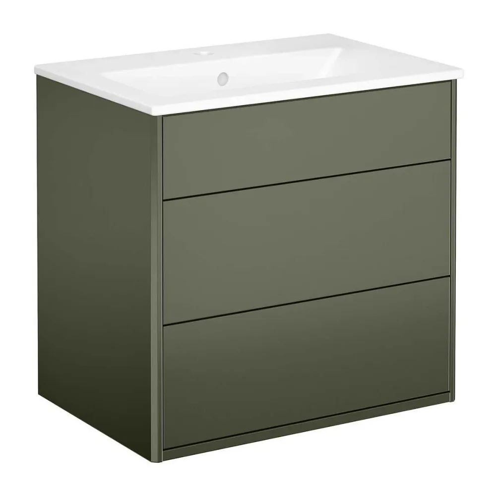 Gustavsberg Graphic Kommod grön, 60 cm Med tvättställ - Bild 2