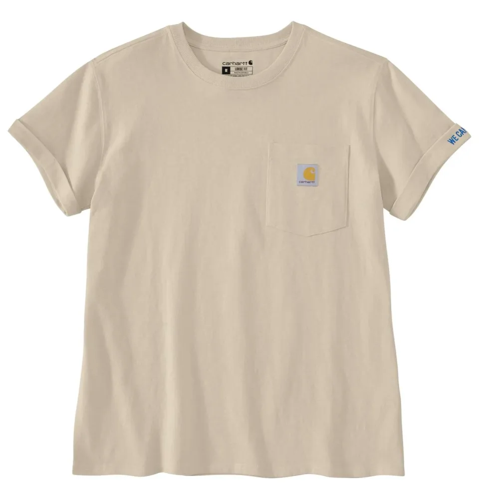 Carhartt Rosie 106903 T-shirt gråblå, dam Gråblå