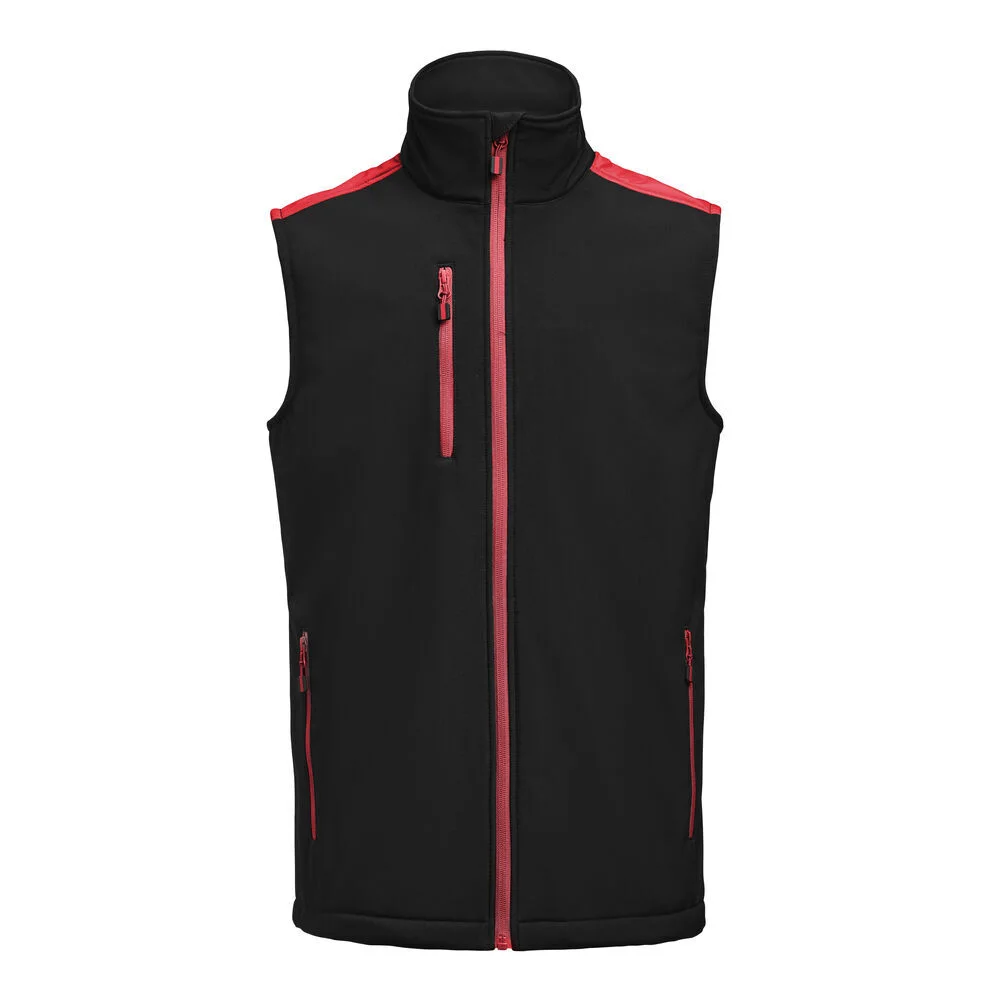 Printer Softshell 2261083 Väst svart/röd 3XL